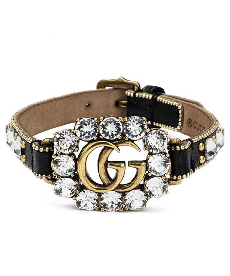 gucci leather wristband|gucci bracelet cost.